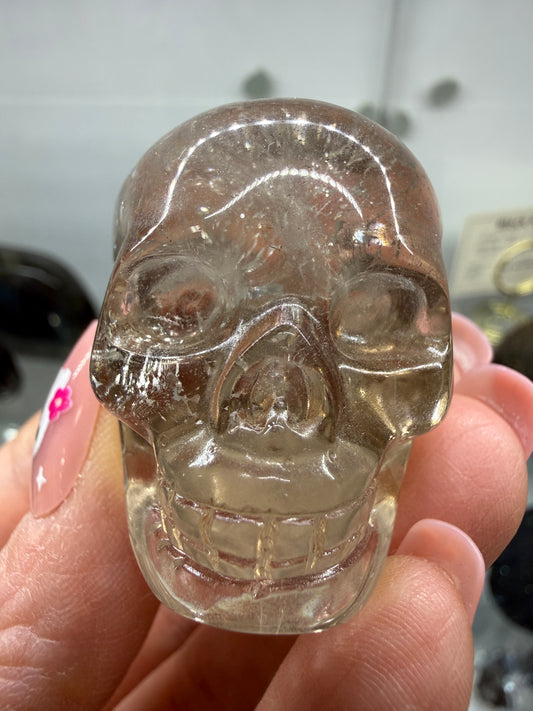 Smoky Quartz Skull- Brazil
