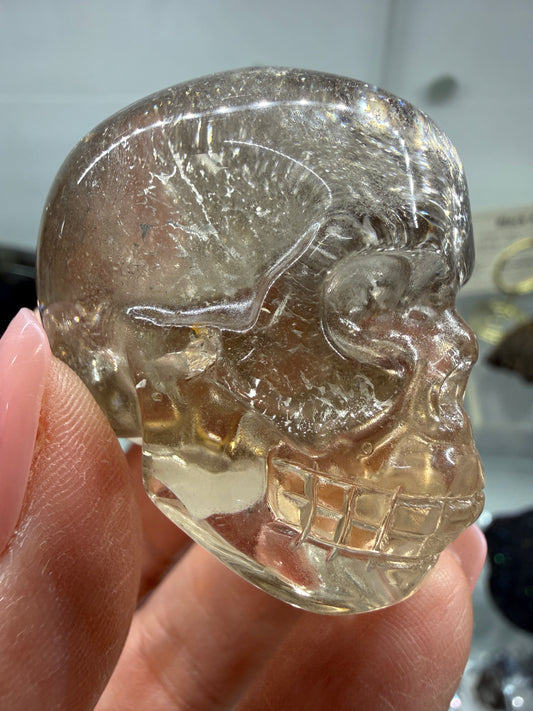 Smoky Quartz Skull- Brazil