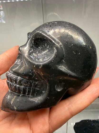 Shungite Skull