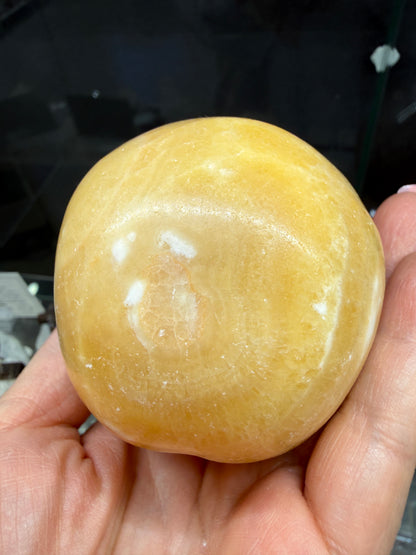 Orange Calcite Skull