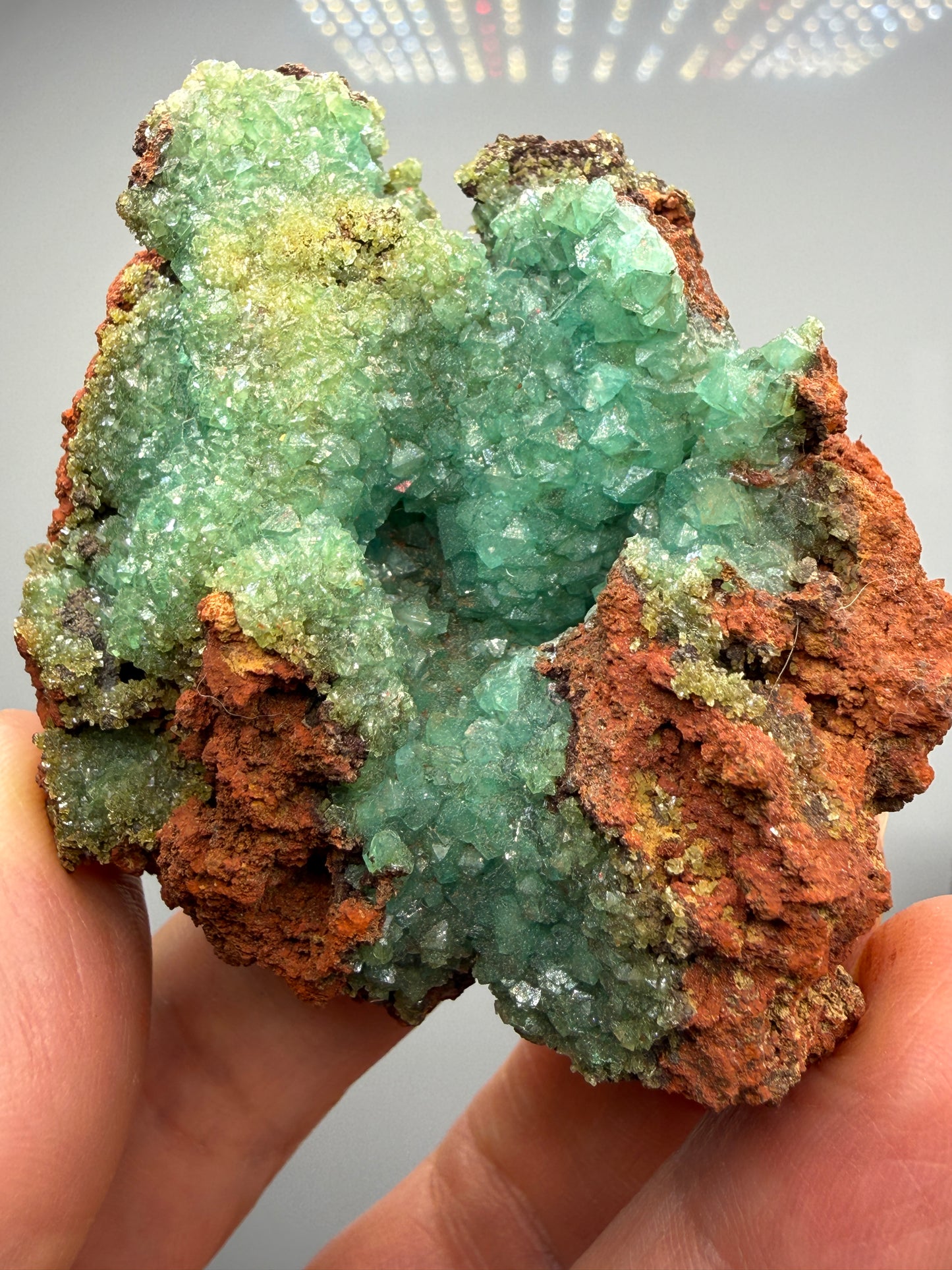 Adamite (Cuprian/Copper-bearing)- Ojuela Mine, Mapimí, Durango, Mexico