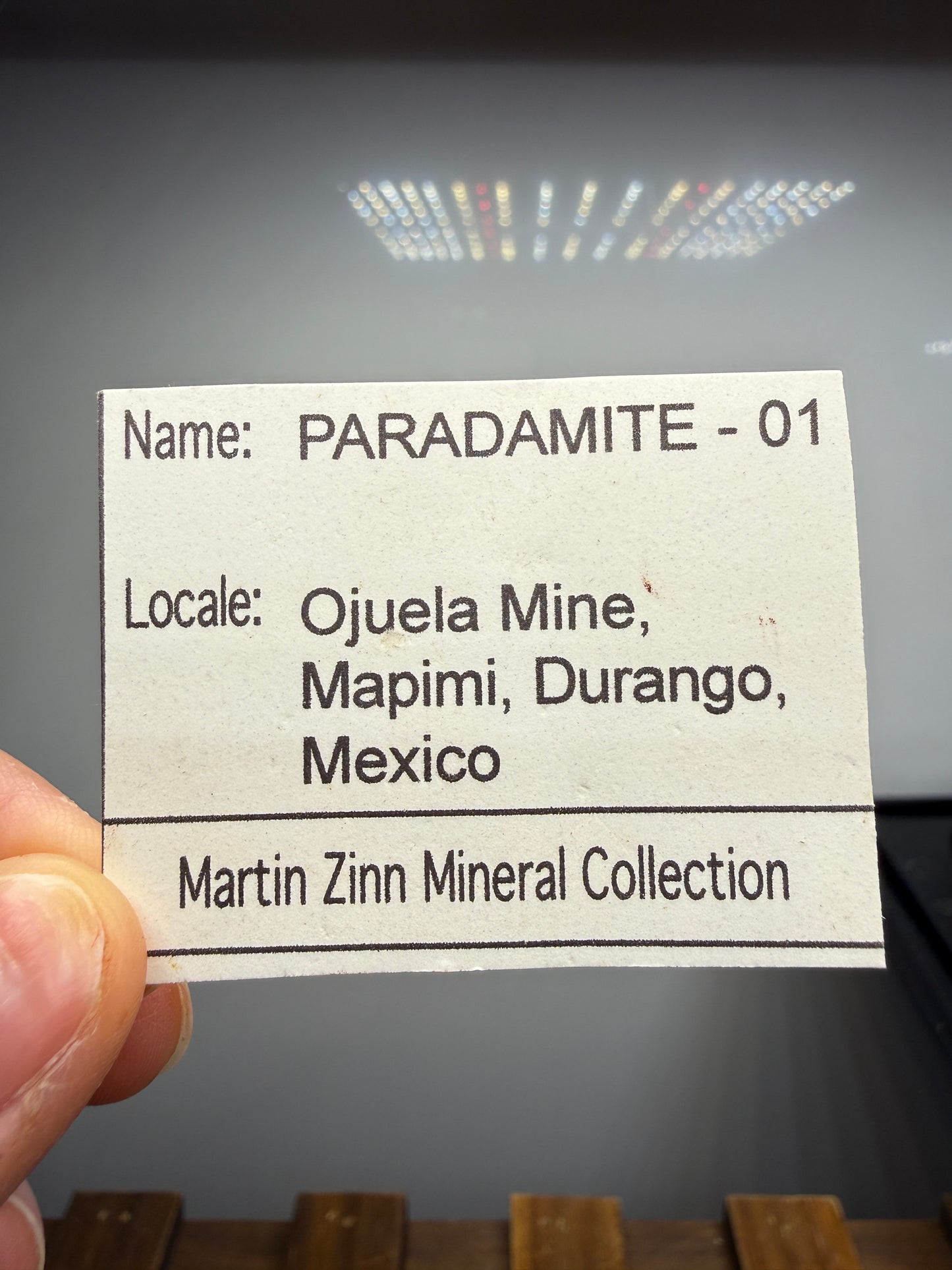 Paradamite- Ojuela Mine, Mapimí, Durango, Mexico, ex. Marty Zinn