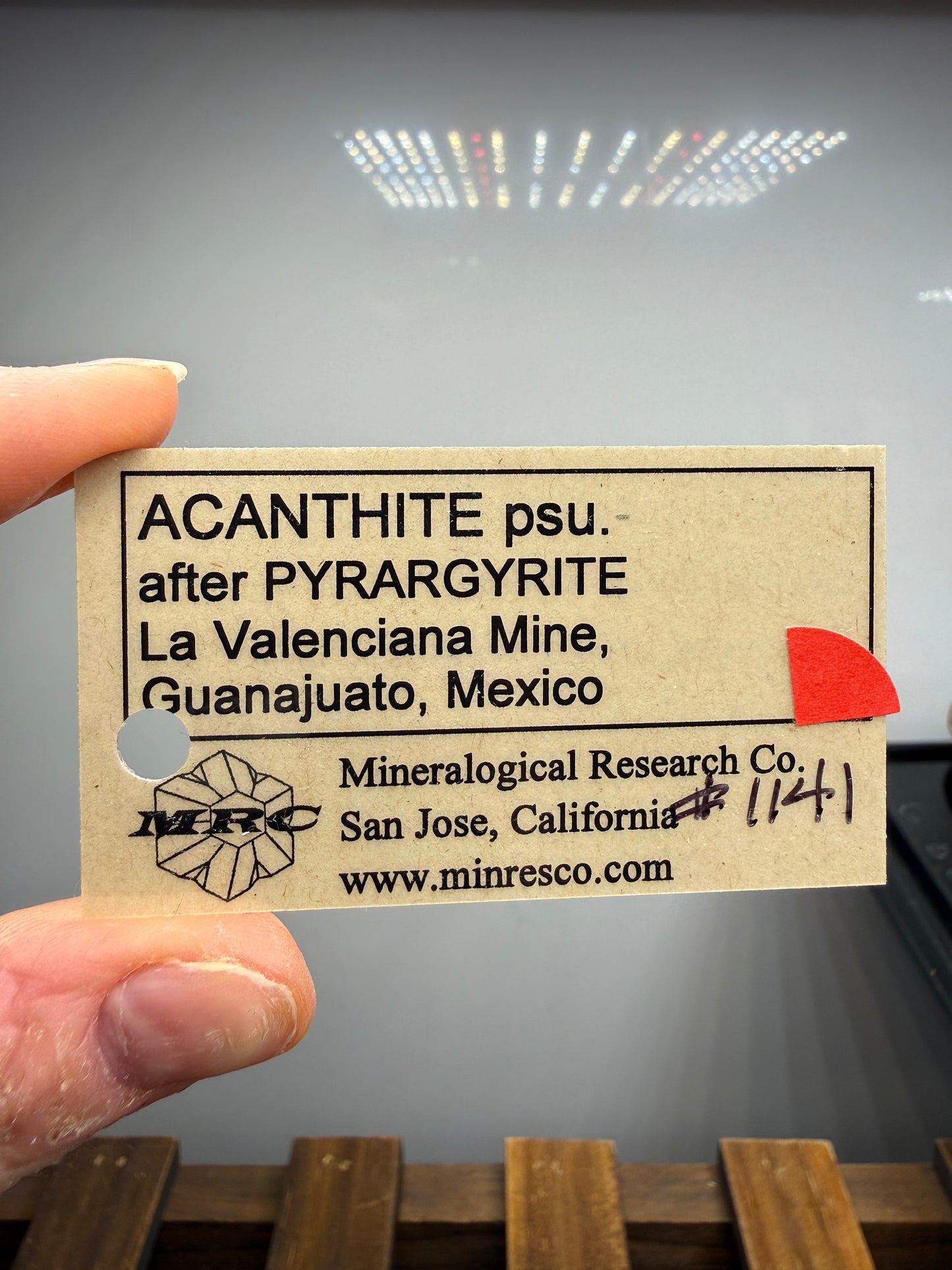 Acanthite Pseudomorph after Pyrargyrite- La Valenciana Mine, Guanajuato, Mexico