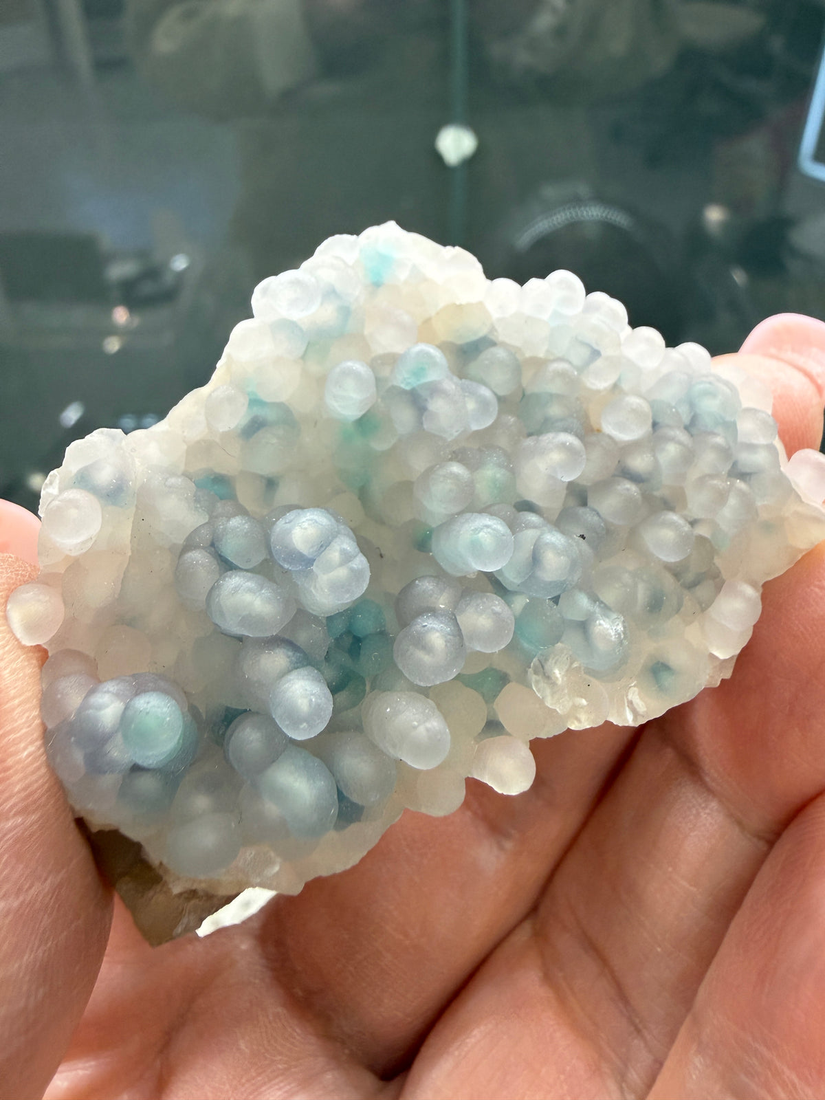 Botryoidal Chalcedony with Chrysocolla & Copper- Sesepe, Laiwui District, South Halmahera Regency, North Maluku Province, Indonesia