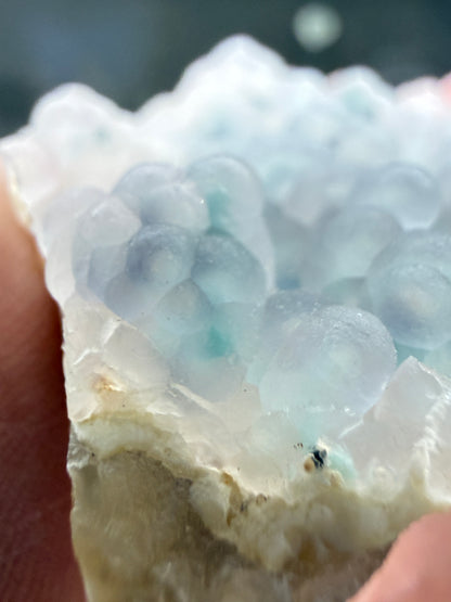 Botryoidal Chalcedony with Chrysocolla & Copper- Sesepe, Laiwui District, South Halmahera Regency, North Maluku Province, Indonesia