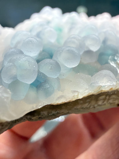 Botryoidal Chalcedony with Chrysocolla & Copper- Sesepe, Laiwui District, South Halmahera Regency, North Maluku Province, Indonesia