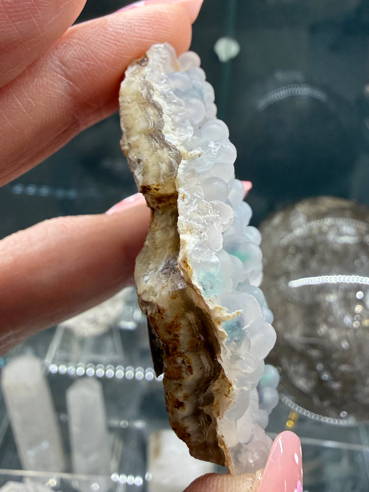 Botryoidal Chalcedony with Chrysocolla & Copper- Sesepe, Laiwui District, South Halmahera Regency, North Maluku Province, Indonesia