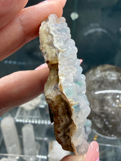 Botryoidal Chalcedony with Chrysocolla & Copper- Sesepe, Laiwui District, South Halmahera Regency, North Maluku Province, Indonesia
