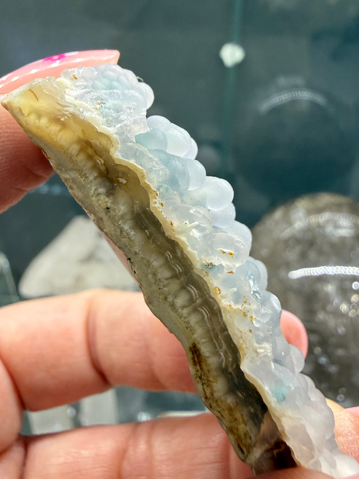 Botryoidal Chalcedony with Chrysocolla & Copper- Sesepe, Laiwui District, South Halmahera Regency, North Maluku Province, Indonesia