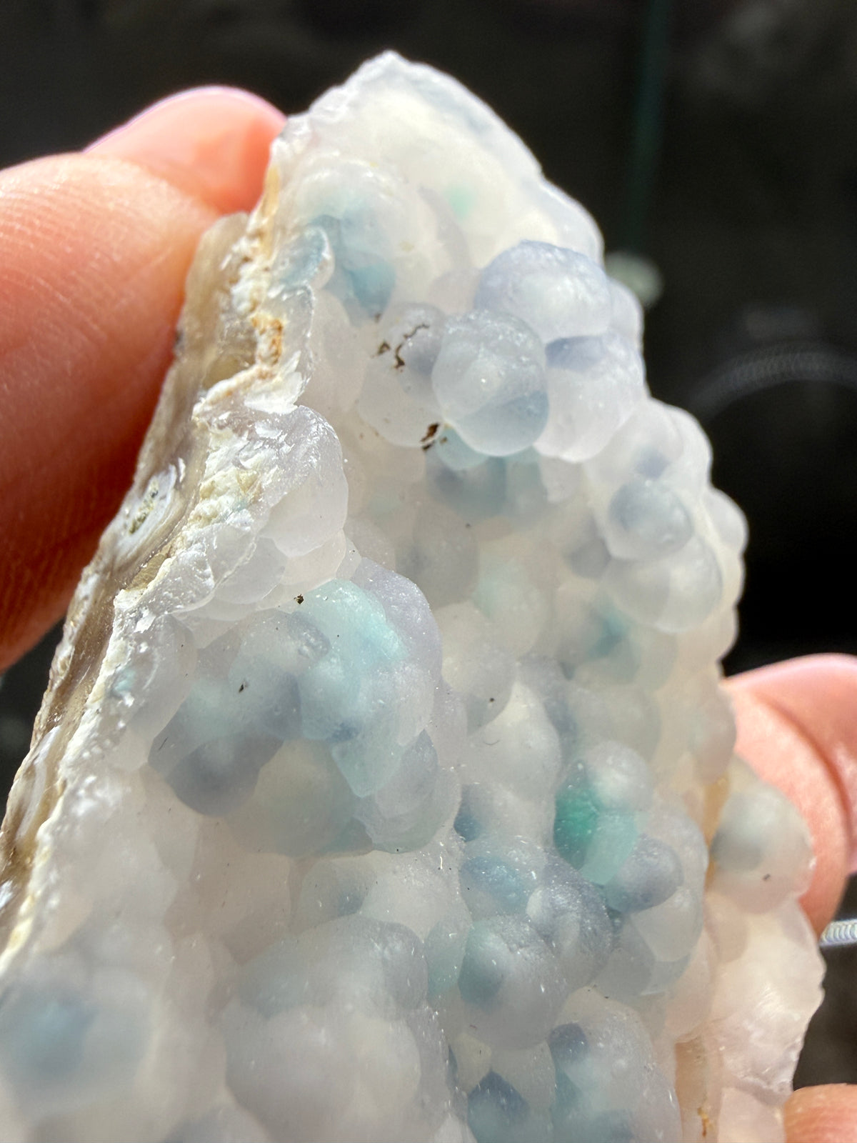 Botryoidal Chalcedony with Chrysocolla & Copper- Sesepe, Laiwui District, South Halmahera Regency, North Maluku Province, Indonesia