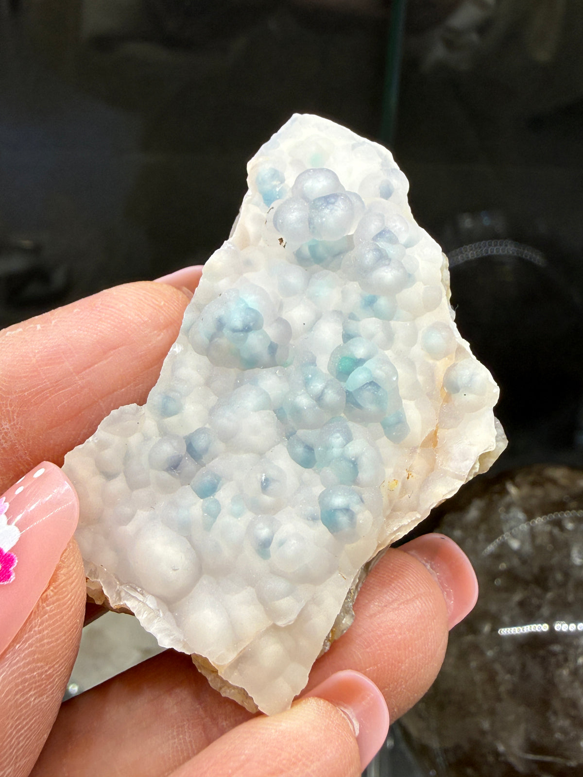 Botryoidal Chalcedony with Chrysocolla & Copper- Sesepe, Laiwui District, South Halmahera Regency, North Maluku Province, Indonesia