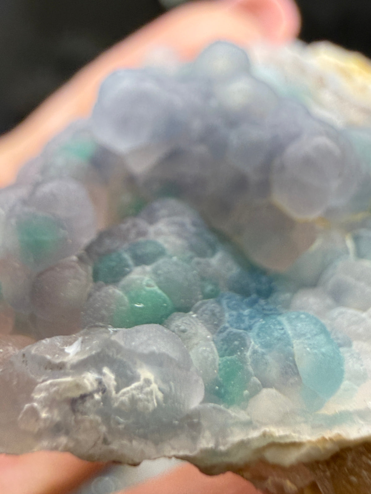 Botryoidal Chalcedony with Chrysocolla & Copper- Sesepe, Laiwui District, South Halmahera Regency, North Maluku Province, Indonesia
