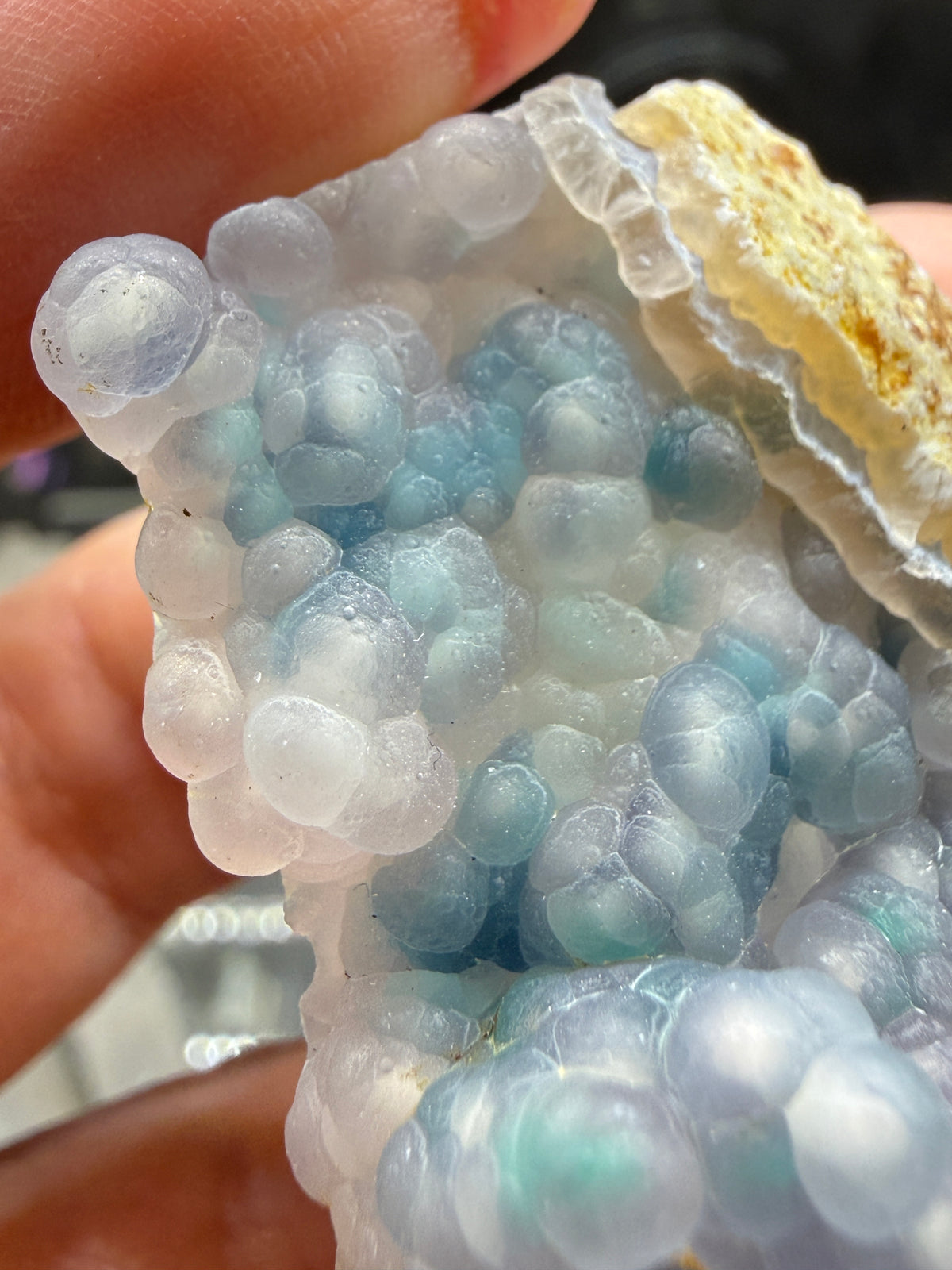 Botryoidal Chalcedony with Chrysocolla & Copper- Sesepe, Laiwui District, South Halmahera Regency, North Maluku Province, Indonesia