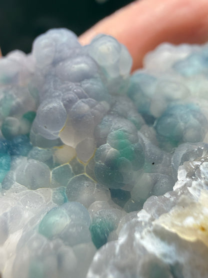 Botryoidal Chalcedony with Chrysocolla & Copper- Sesepe, Laiwui District, South Halmahera Regency, North Maluku Province, Indonesia