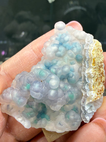 Botryoidal Chalcedony with Chrysocolla & Copper- Sesepe, Laiwui District, South Halmahera Regency, North Maluku Province, Indonesia