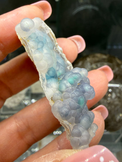 Botryoidal Chalcedony with Chrysocolla & Copper- Sesepe, Laiwui District, South Halmahera Regency, North Maluku Province, Indonesia