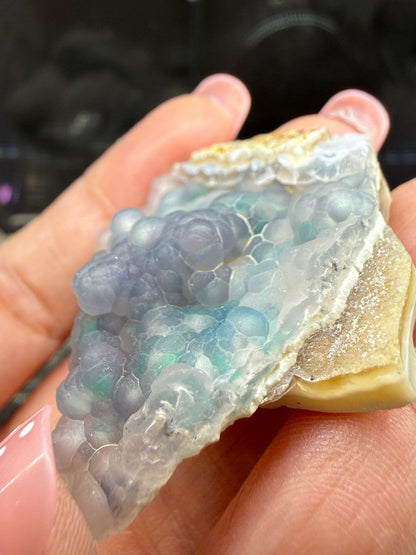 Botryoidal Chalcedony with Chrysocolla & Copper- Sesepe, Laiwui District, South Halmahera Regency, North Maluku Province, Indonesia