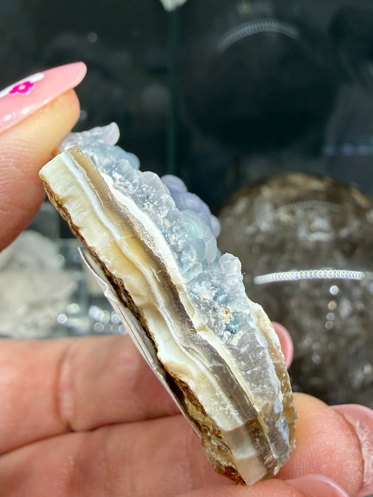 Botryoidal Chalcedony with Chrysocolla & Copper- Sesepe, Laiwui District, South Halmahera Regency, North Maluku Province, Indonesia