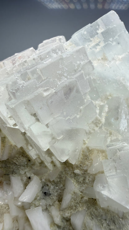 Fluorite, Calcite- Xianghualing Mine, Linwu County, Hunan, China