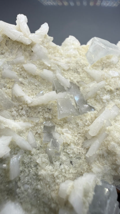Fluorite, Calcite- Xianghualing Mine, Linwu County, Hunan, China