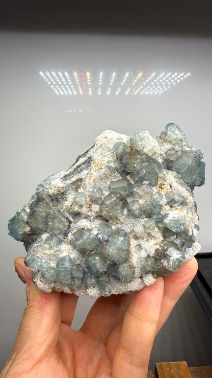 Fluorite, Quartz ("QR Code", "Morandi") – Yongchun County, Fujian Province, China