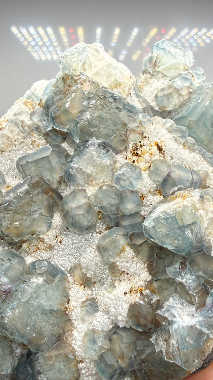 Fluorite, Quartz ("QR Code", "Morandi") – Yongchun County, Fujian Province, China