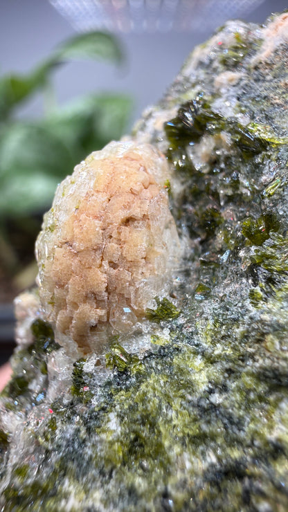 Prehnite with Epidote- Imilchil, Midelt Province, Drâa-Tafilalet Region, Morocco