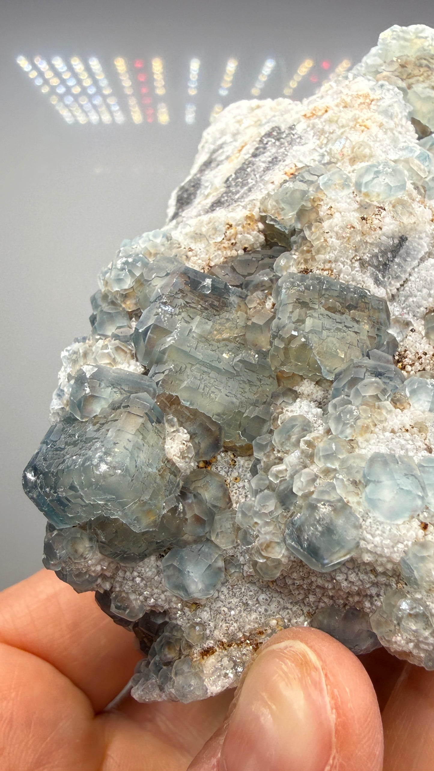 Fluorite, Quartz ("QR Code", "Morandi") – Yongchun County, Fujian Province, China