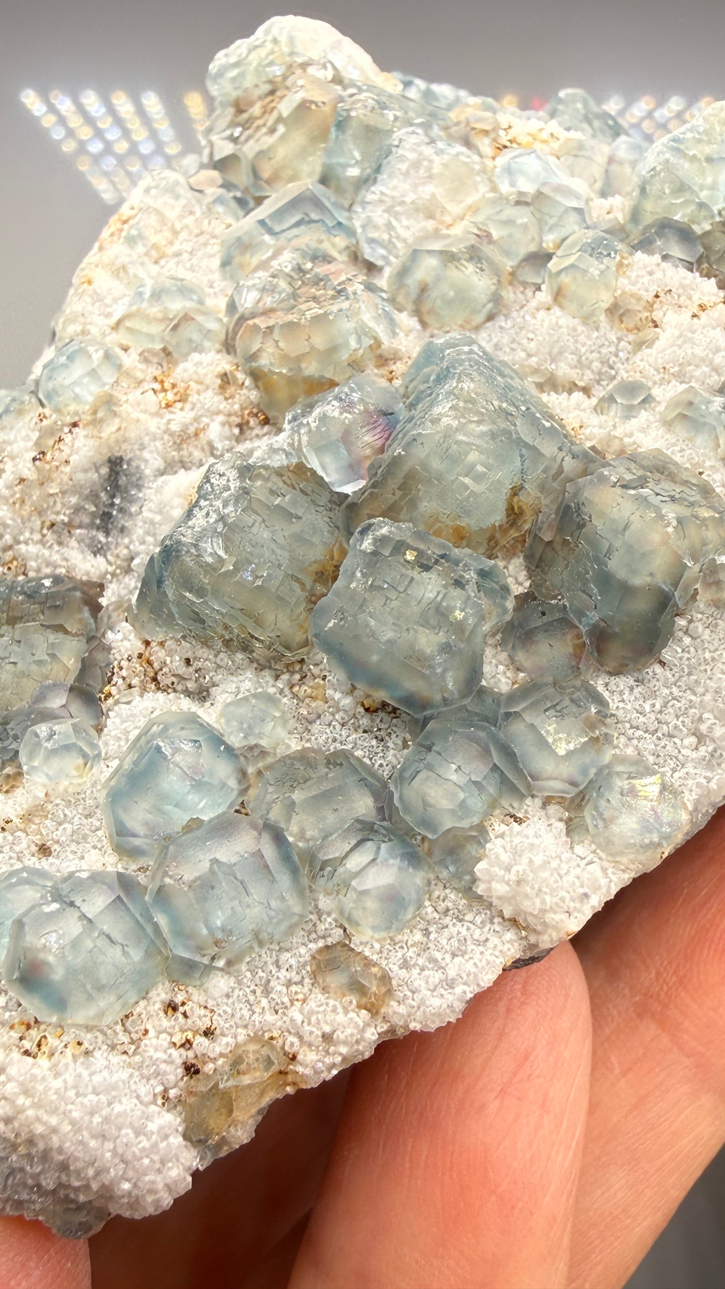 Fluorite, Quartz ("QR Code", "Morandi") – Yongchun County, Fujian Province, China