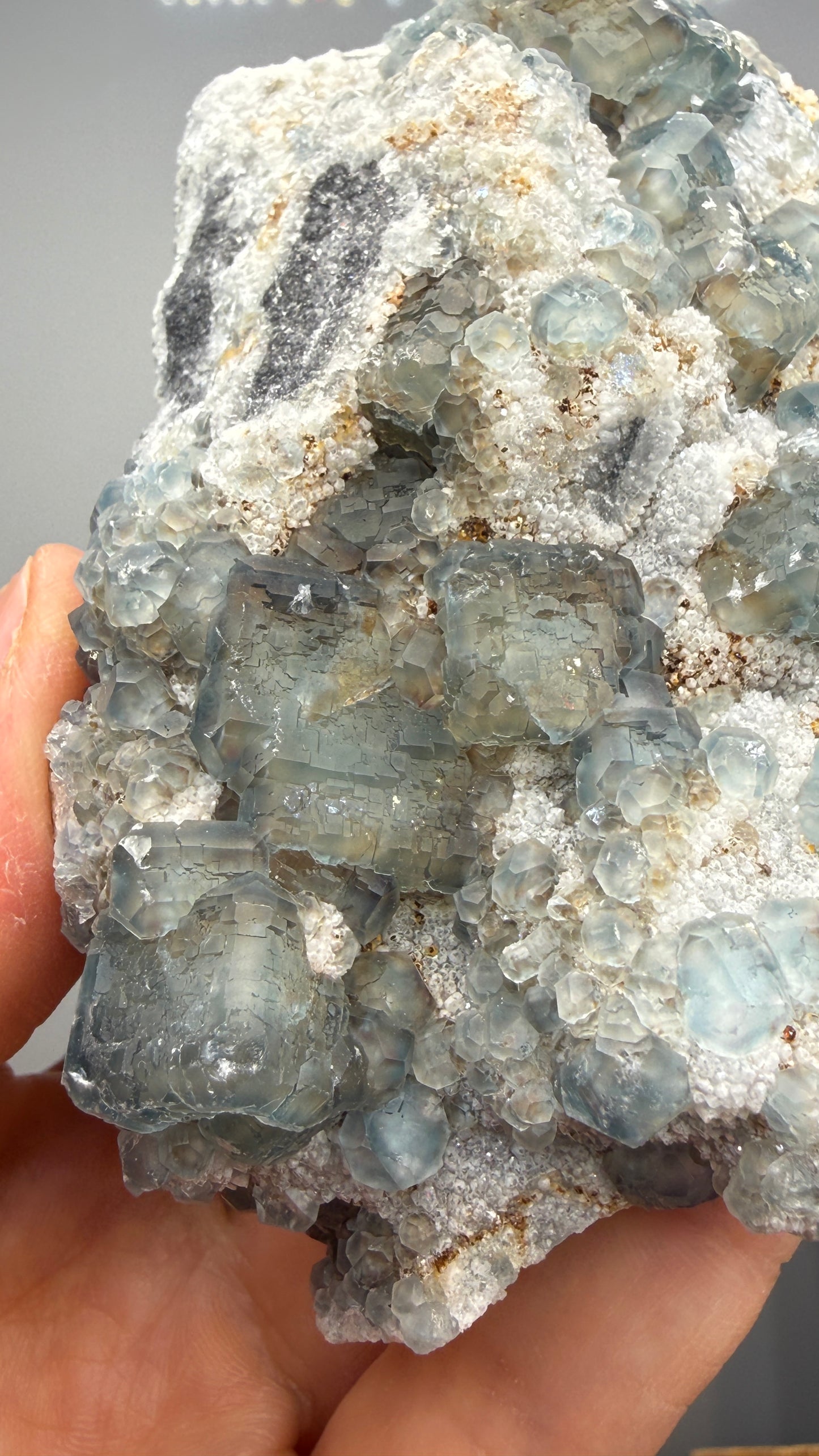 Fluorite, Quartz ("QR Code", "Morandi") – Yongchun County, Fujian Province, China