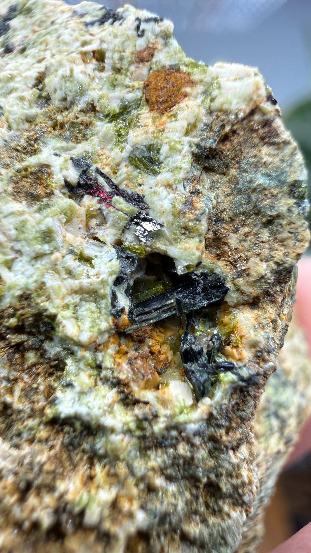 Prehnite with Epidote- Imilchil, Midelt Province, Drâa-Tafilalet Region, Morocco