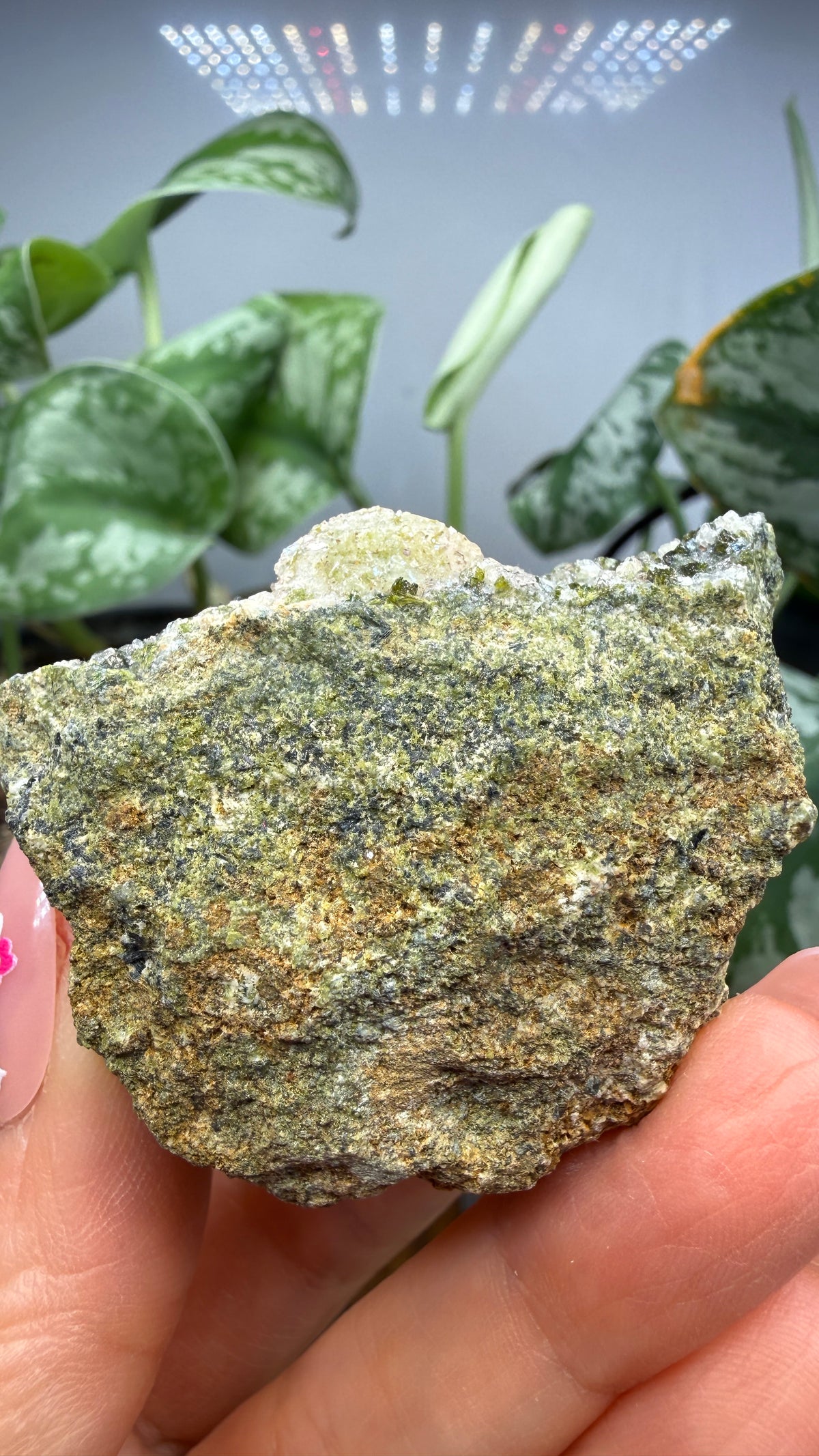 Prehnite with Epidote- Imilchil, Midelt Province, Drâa-Tafilalet Region, Morocco