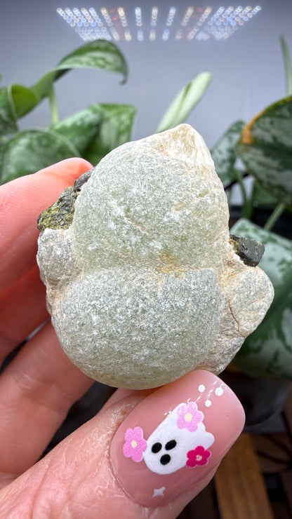 Botryoidal Prehnite with Epidote- Bosso Mine, Bendoukou, Kayes Region, Mali