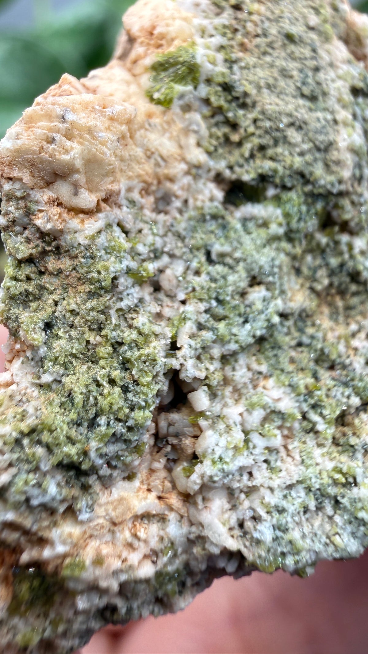 Prehnite with Epidote- Imilchil, Midelt Province, Drâa-Tafilalet Region, Morocco