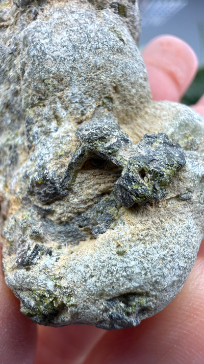 Botryoidal Prehnite with Epidote- Bosso Mine, Bendoukou, Kayes Region, Mali