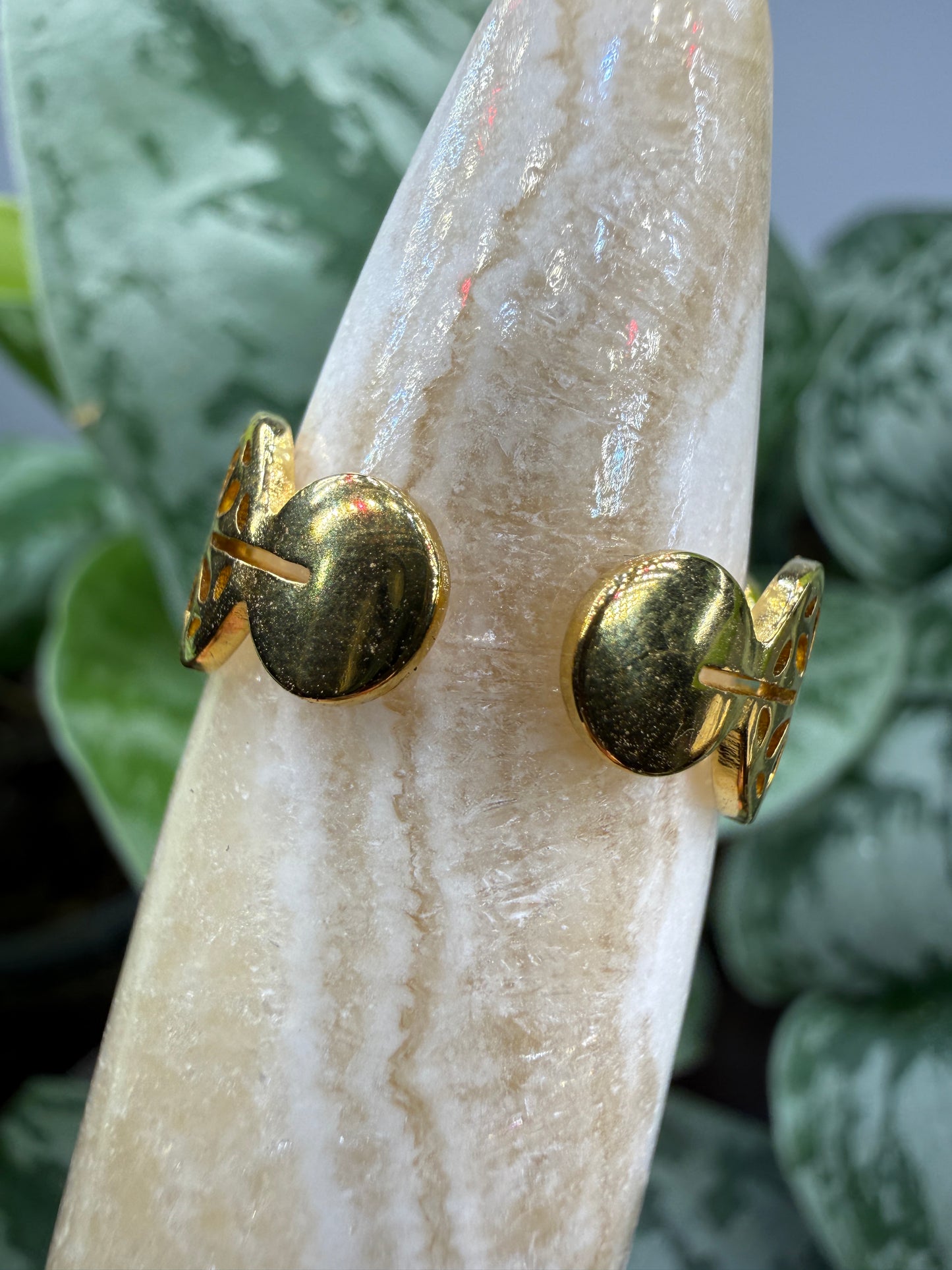 Sunburst Adjustable Ring– 18K Gold-Plated Stainless Steel