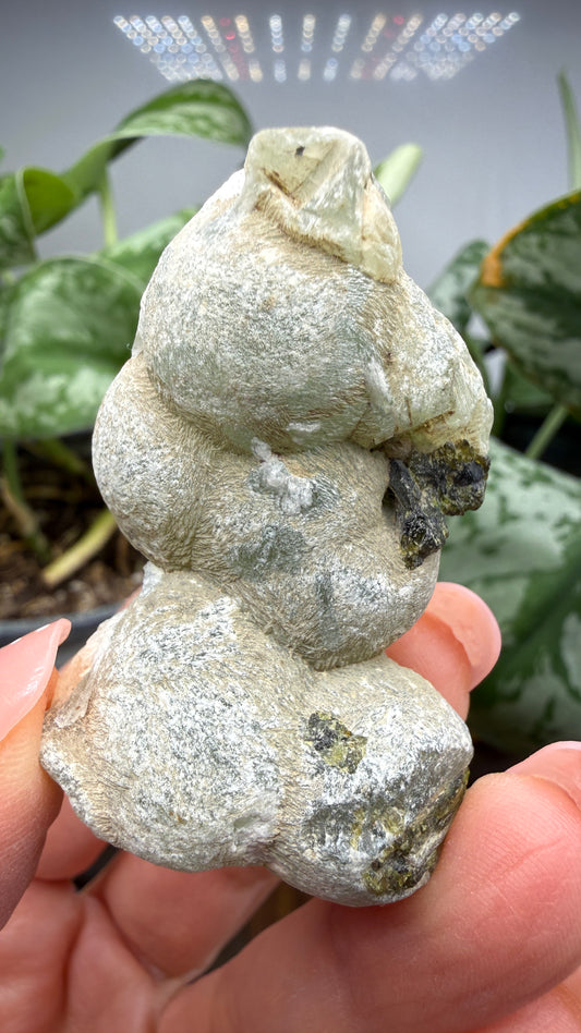 Botryoidal Prehnite with Epidote- Bosso Mine, Bendoukou, Kayes Region, Mali