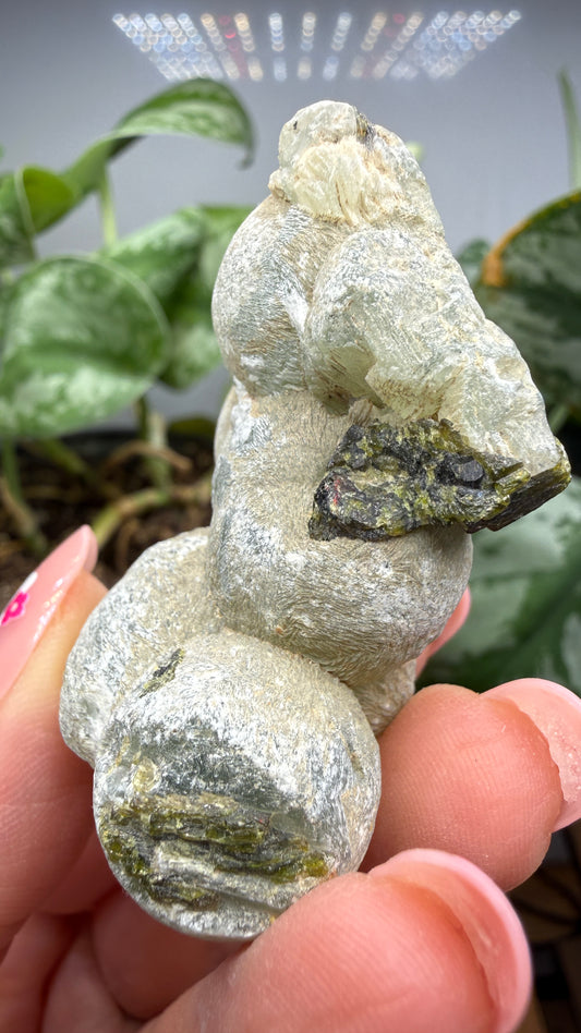 Botryoidal Prehnite with Epidote- Bosso Mine, Bendoukou, Kayes Region, Mali