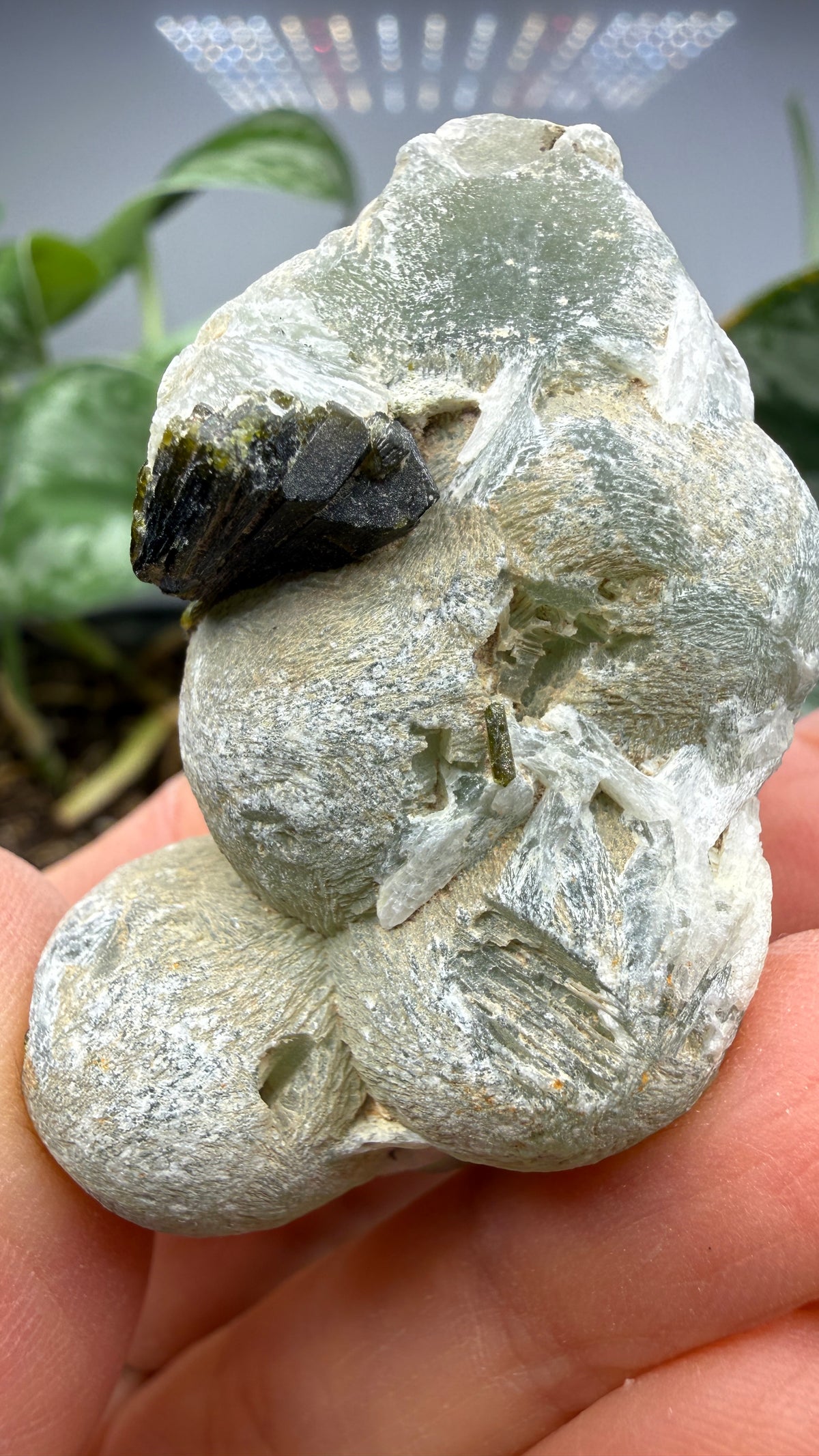 Botryoidal Prehnite with Epidote- Bosso Mine, Bendoukou, Kayes Region, Mali