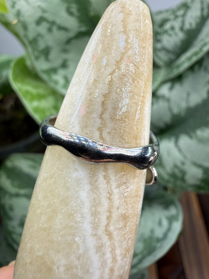 Sculptural Branch Wrap Adjustable Ring – 316L Stainless Steel