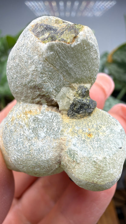 Botryoidal Prehnite with Epidote- Bosso Mine, Bendoukou, Kayes Region, Mali