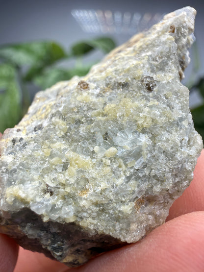 Merwinite with Vesuvianite- Crestmore Quarries (Probable), Crestmore, Jurupa Valley, Riverside County, California, USA