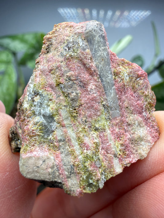 Clinozoisite in Quartz- Álamos, Álamos Municipality, Sonora, Mexico