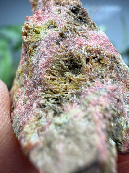 Clinozoisite in Quartz- Álamos, Álamos Municipality, Sonora, Mexico