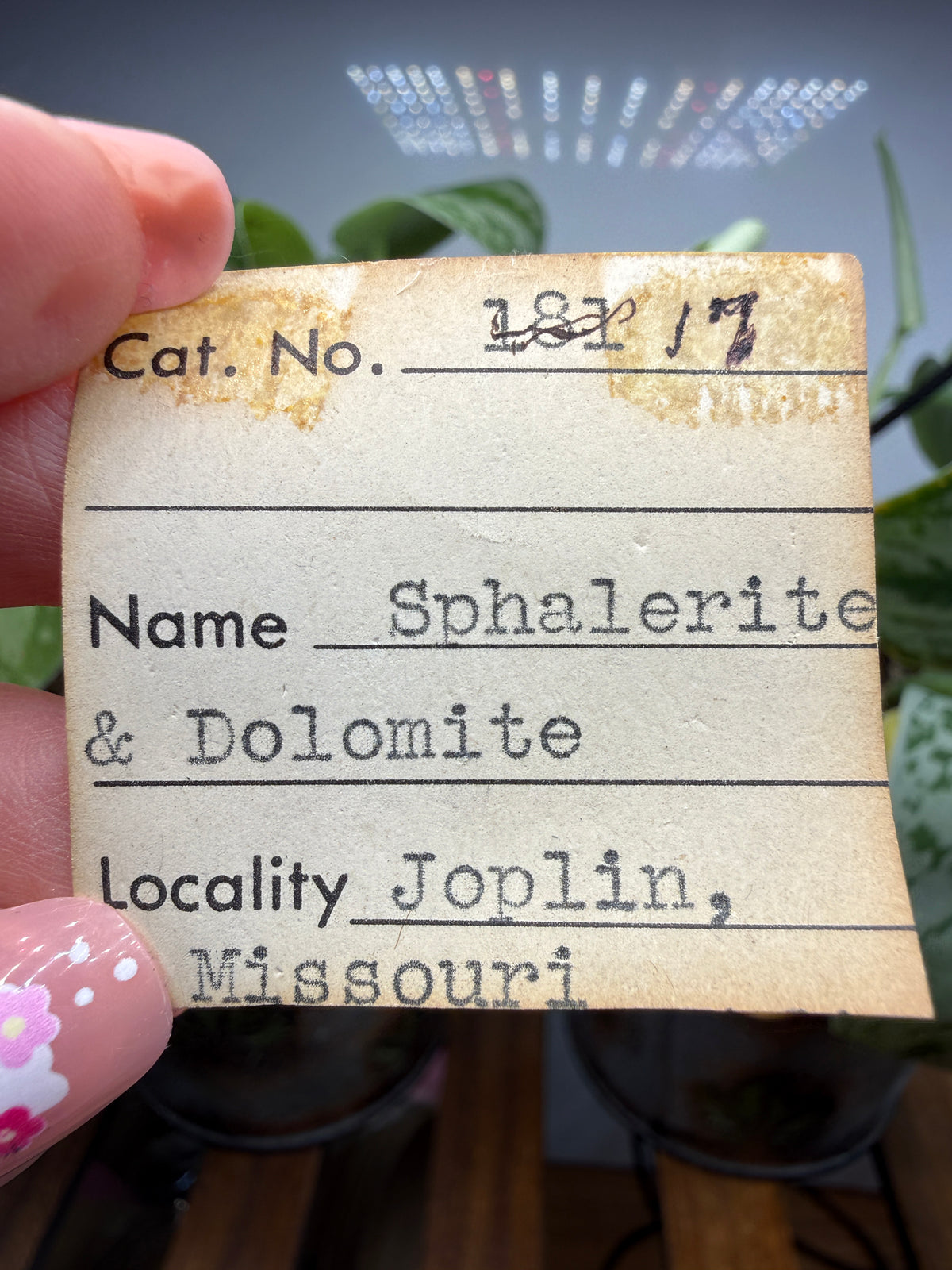 Sphalerite with Dolomite- Joplin, Tri-State Mining District, Jasper County, Missouri, USA