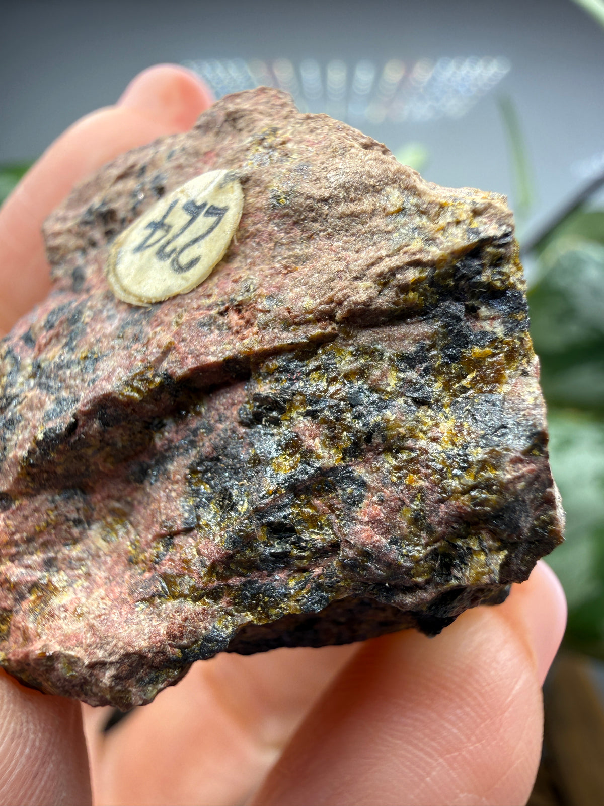 Hancockite- Franklin, Franklin Mining District, Sussex County, New Jersey, USA