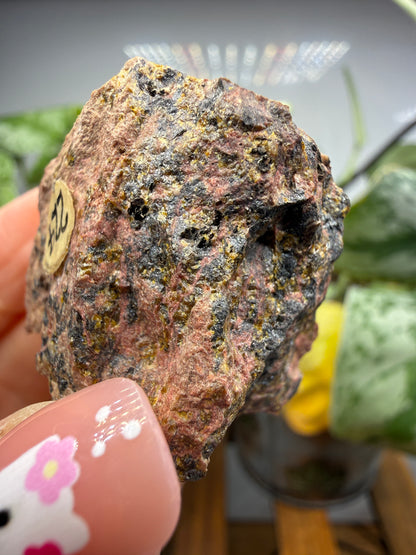 Hancockite- Franklin, Franklin Mining District, Sussex County, New Jersey, USA