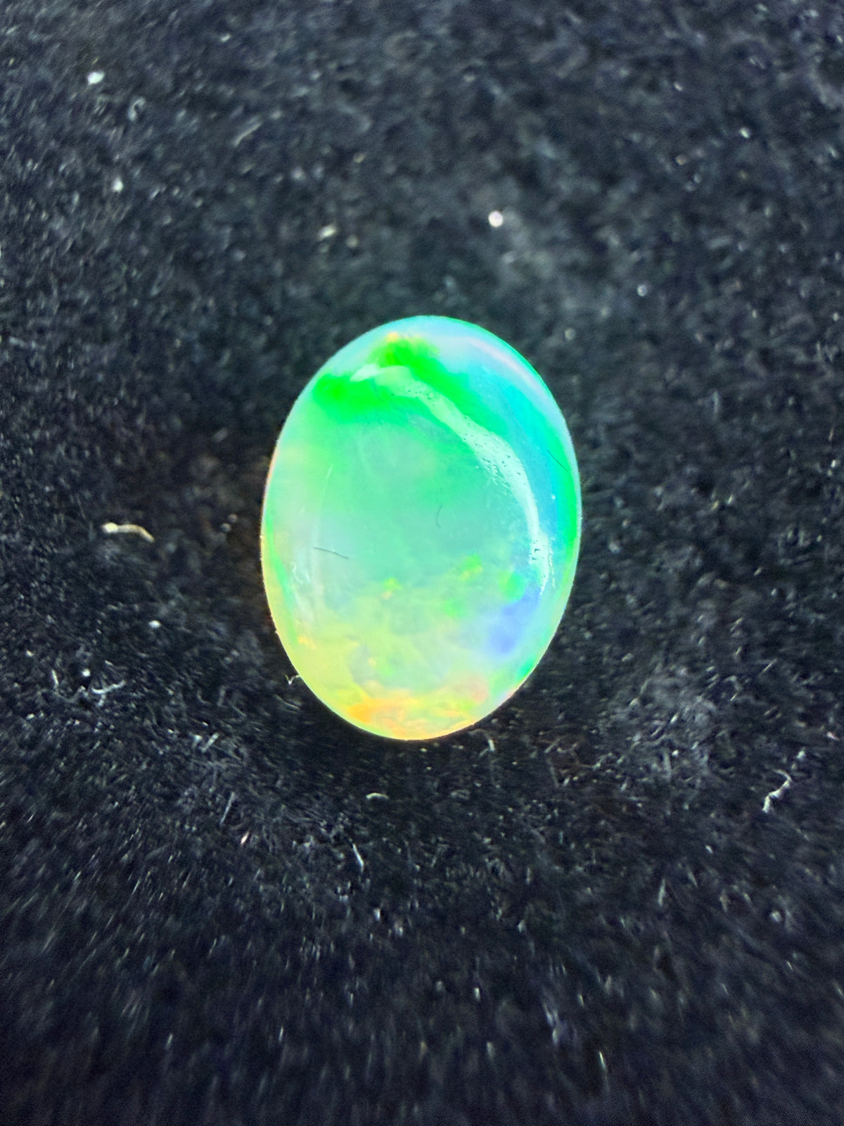 Natural Welo Opal Cabochon 8x6x4mm, 1ct- Full Spectrum Broadflash Crystal Opal