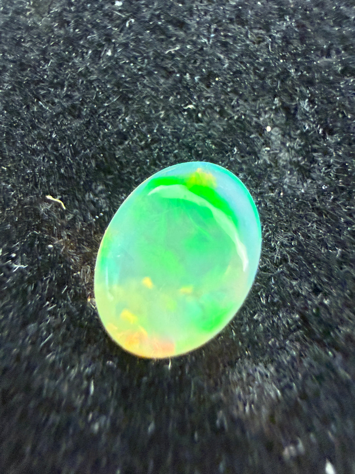 Natural Welo Opal Cabochon 8x6x4mm, 1ct- Full Spectrum Broadflash Crystal Opal