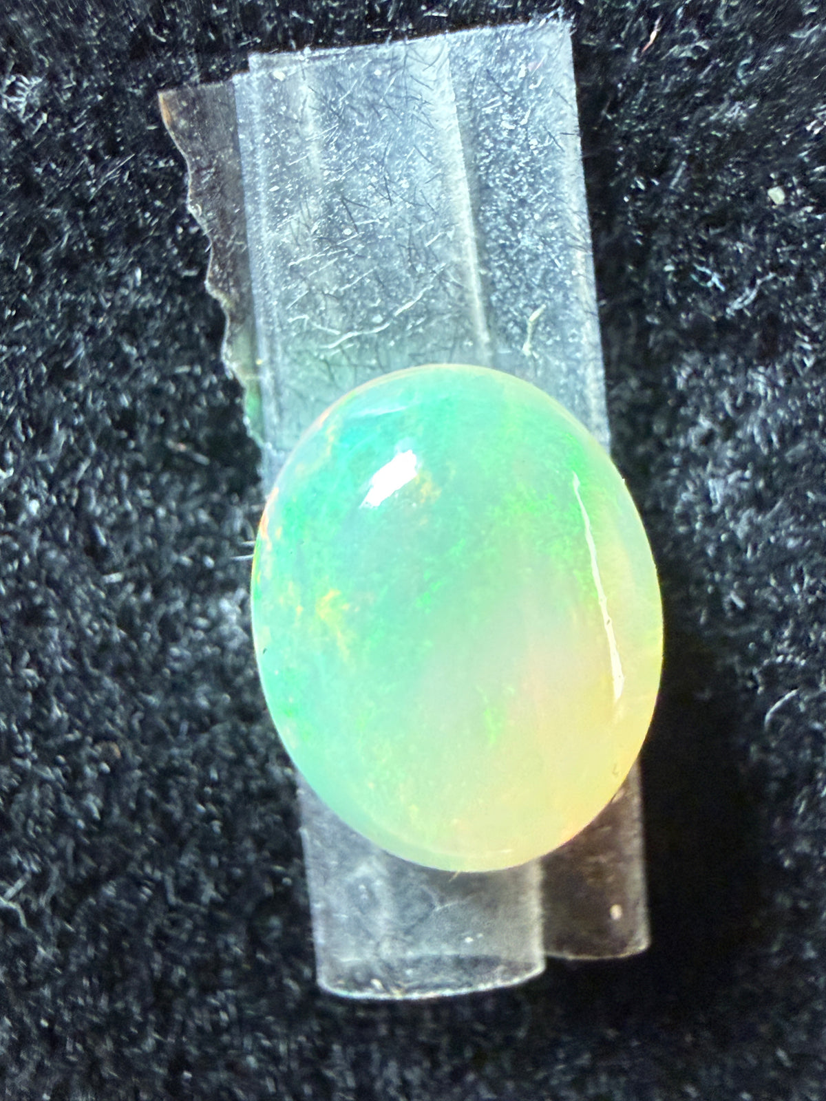 Natural Welo Opal Cabochon 10x8x5mm, 1.8ct- Sheet flash, minor rolling broadflash